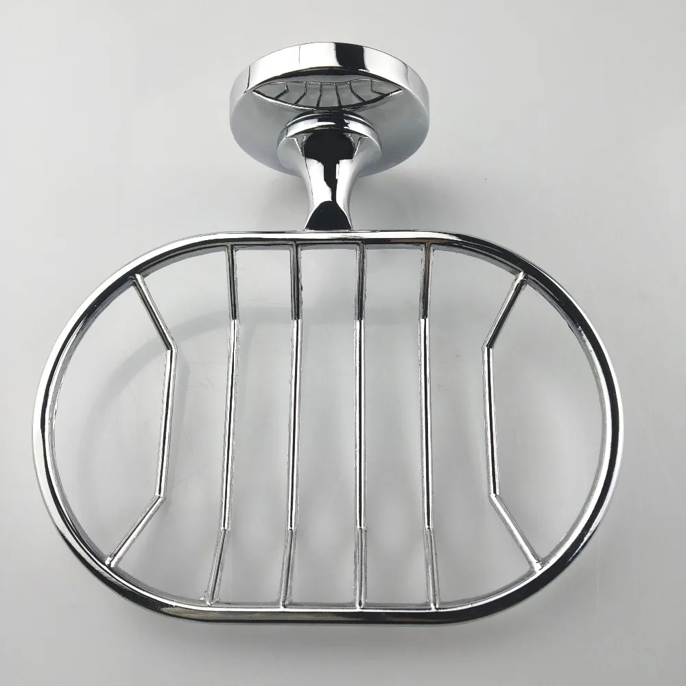 Metal Chrome Soap Basket Wall Mounted Soap Dish Corner Soap Basket For ...