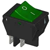 illuminated power rocker switch with green light KCD4 dpdt 4 pin and KC UL cUL VDE certificate