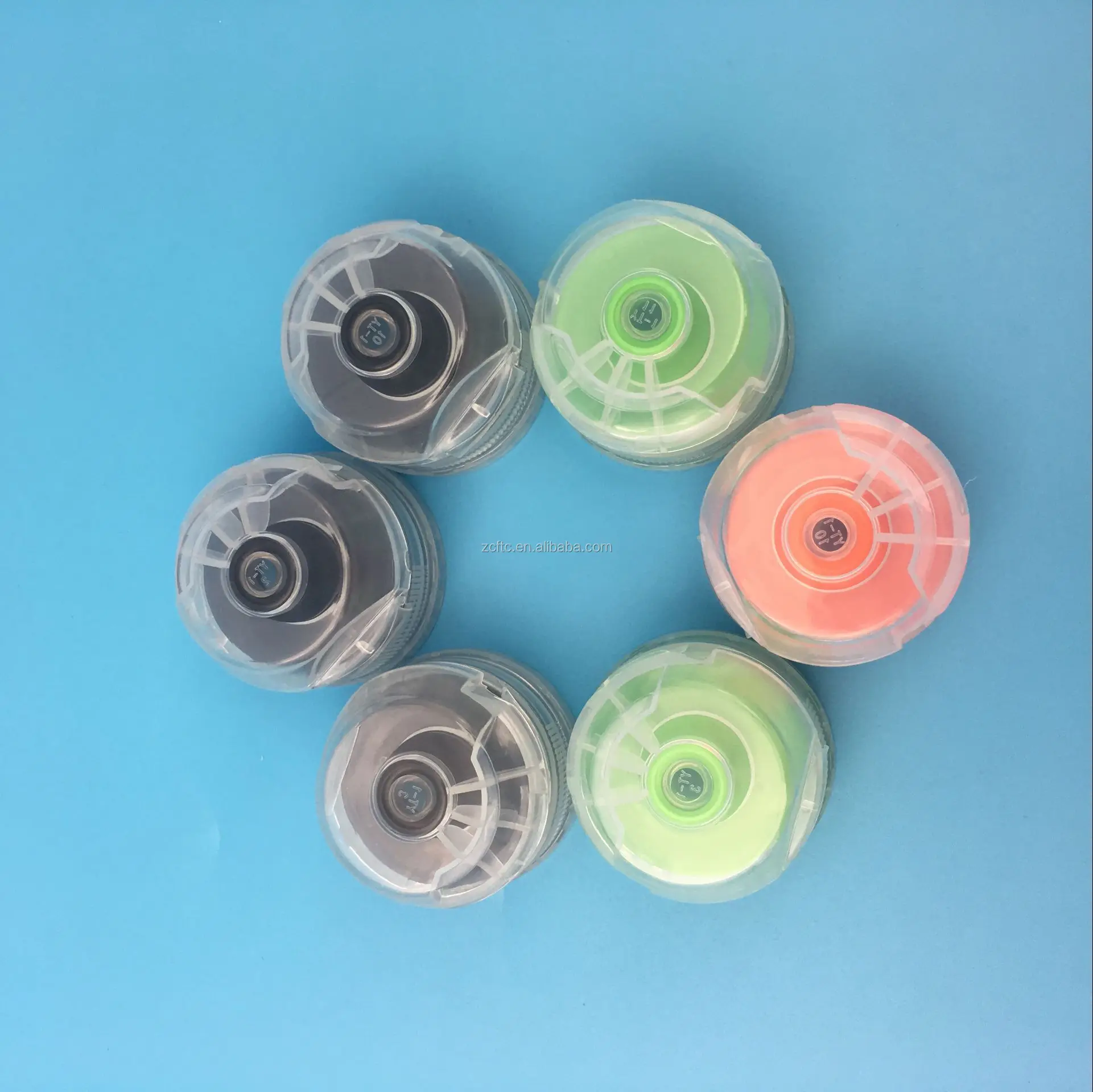28mm Plastic Sports Water Caps With Silicone Valve With Two Tamper