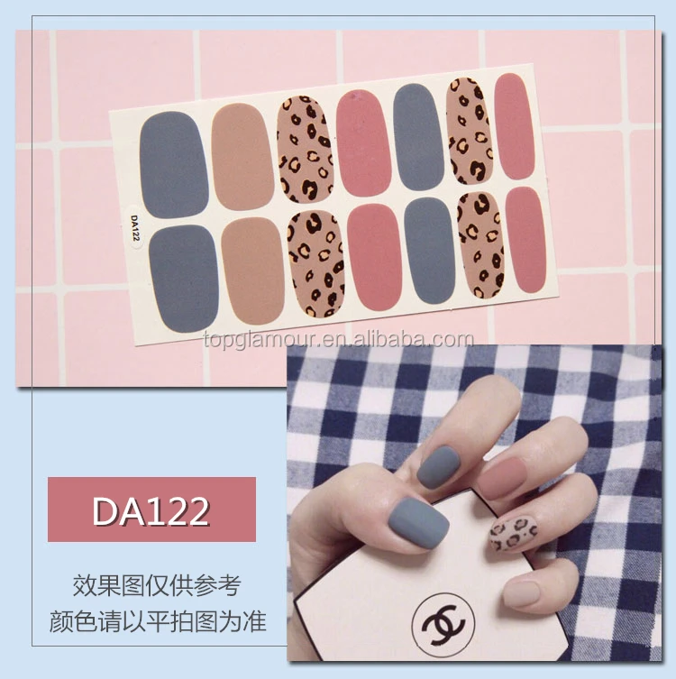 

DA121-160 Hot Sale Full Cover Non-toxic 100% Nail Polish Nail Wraps Stickers, Colorful