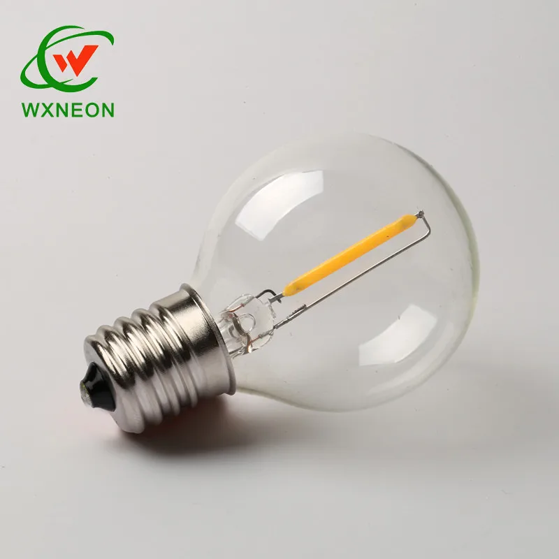 120V 0.5W E12 Base G40 Led Filament Globe Bulb