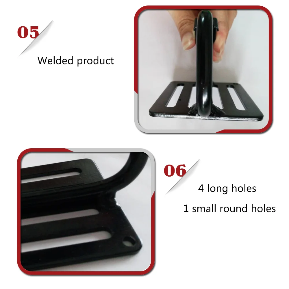 Stainless Steel 316 Snap Hook Outdoor Sport Climbing D Type Snap Hooks With Plate Used With Strap