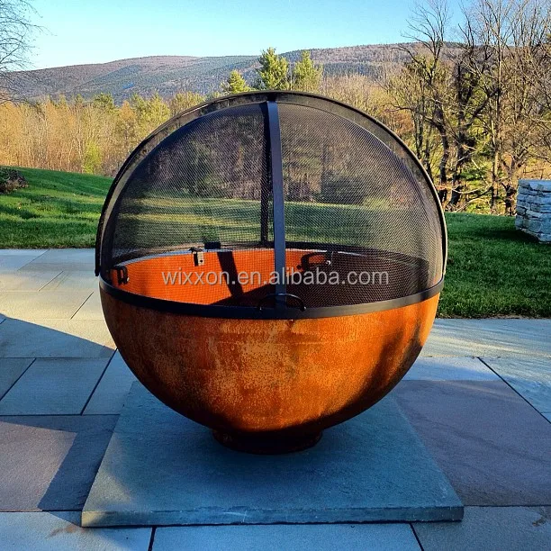 Outdoor Steel Cauldron Fire Pit Buy Fire Pit Fire Pit Ball