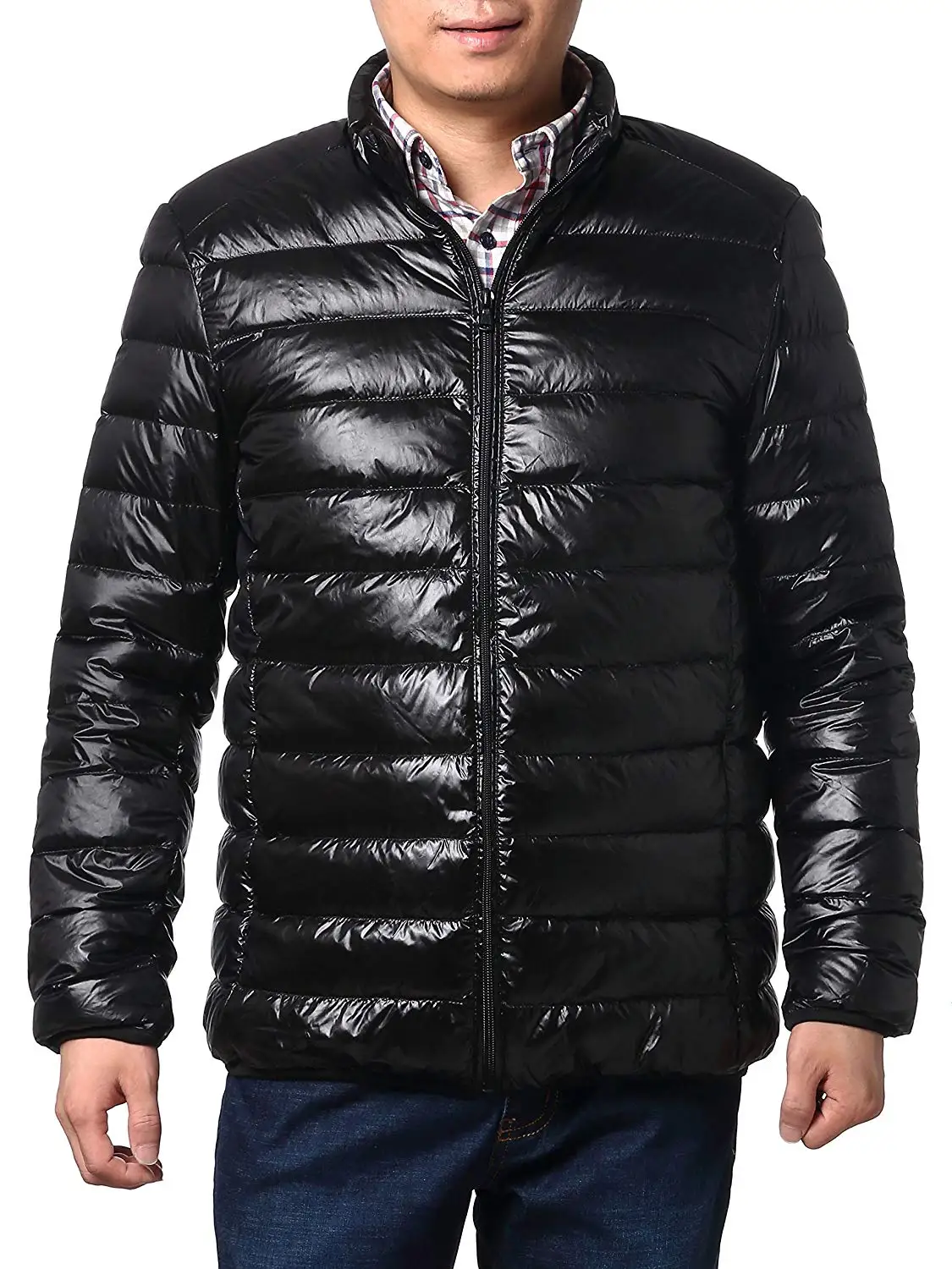 GenericMen Winter Puffer Down Jacket Lightweight Packable Warm Coat