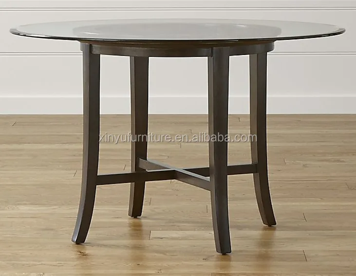 modern <strong>round</strong> colored expandable glass top dining table for