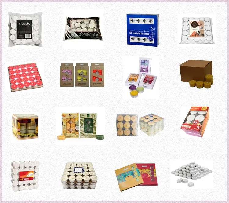 round shape tealight candle