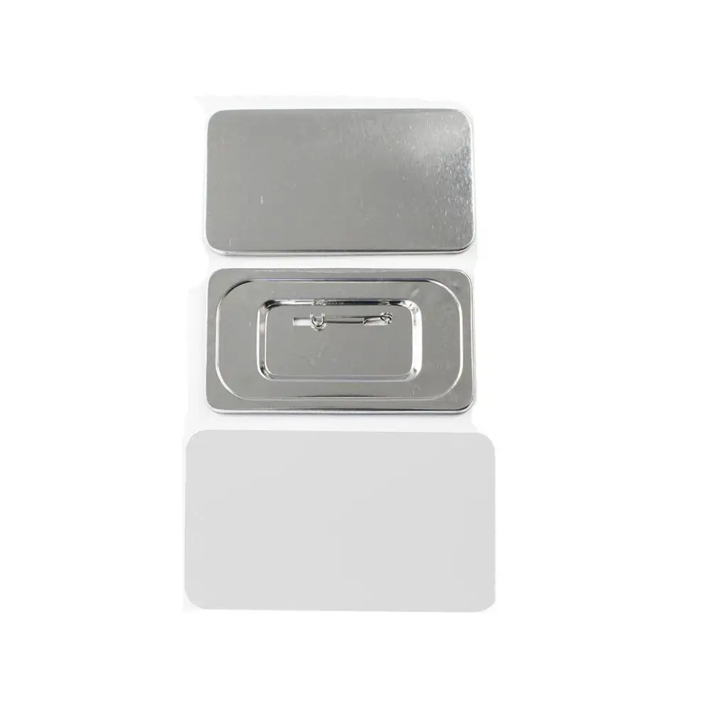 

wholesale high quality TALENT DIY Rectangle Metal Pin Button