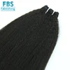 FBS 9A wholesale braid virgin 100 percent human straight hair weft vendors, yaki curly hair weft