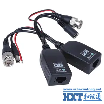 bnc to rj45 balun with power connector