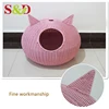 Factory wholesale high quality washable pet accessories poly rattan dog bed for pet