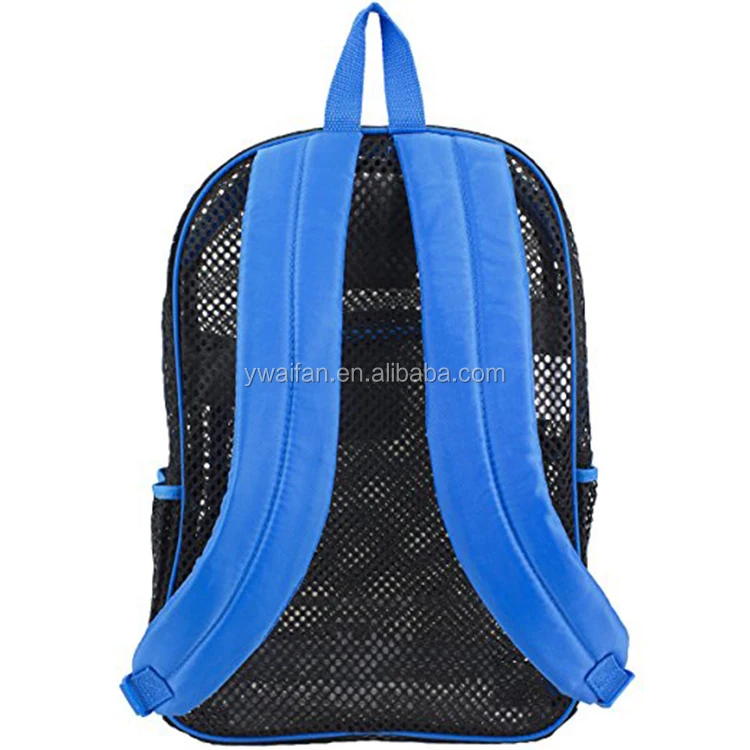 Mesh Backpack See Through Student School Bag Bookbag Mesh Net Daypack