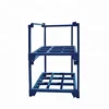 Heavy duty folding steel square tube logistics powder coated detachable palle stackable nestainer storage rack