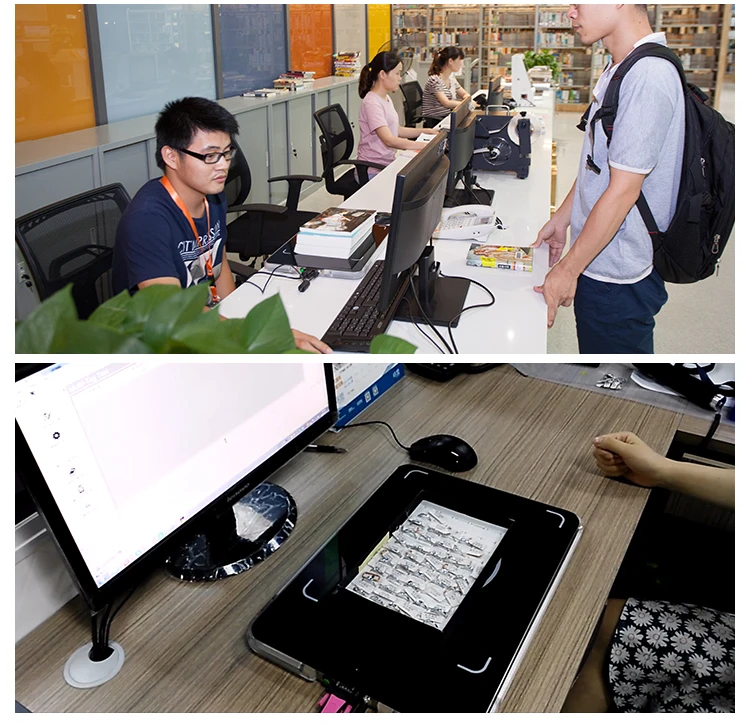Library Book Detector Desktop Rfid Reader Contactless Smart Card Rfid