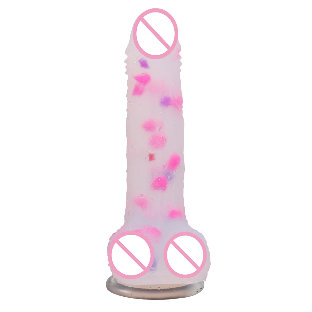 New Crystal Jelly Dildo Realistic Sex Toys for Woman Soft Male Artificial Penis Suction Cup Strapon Dick