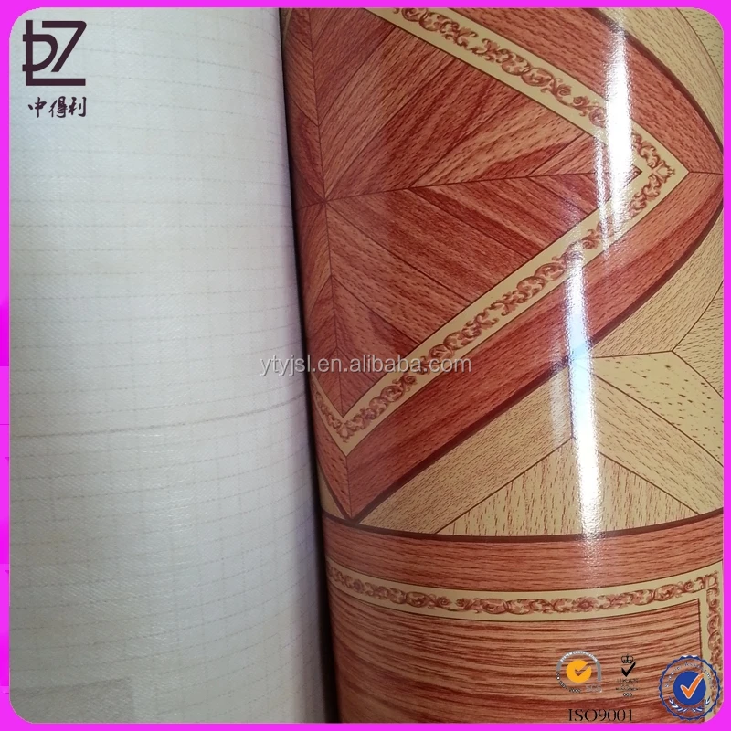 China Indoor Print Roll Pvc Sponge Flooring Floor Roller Buy