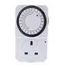 Grow light controller US EU UK AU NZ plug socket daily 24 hour grounded mechanical automatic switch timer for garden greenhouse
