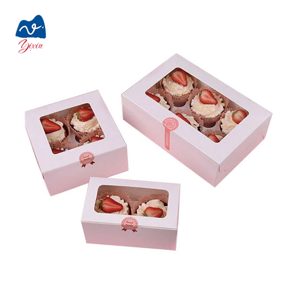 带pvc 窗口的高品质长方形折叠冰淇淋纸盒