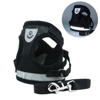 

Hot Selling New Style Safety Reflective Dog Pet Harness with Leash