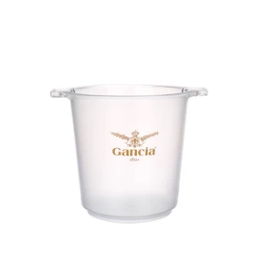 Image of Promotion Beer Cooler Custom Logo Clear Plastic Juice Champagne Custom Ice Bucket For Parties