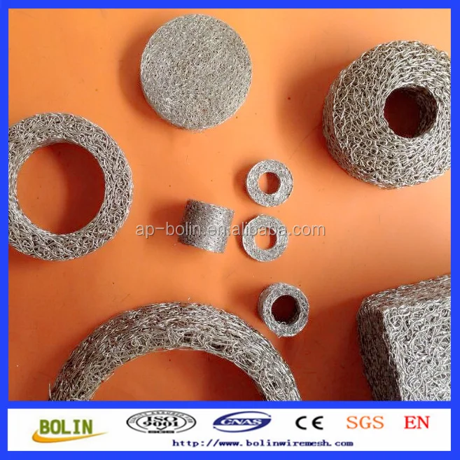 Antivibration Sound Attenuation Stainless Steel Wire Mesh Spacer Rings