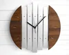 Steampunk Decor Art Wooden Living Room Clock