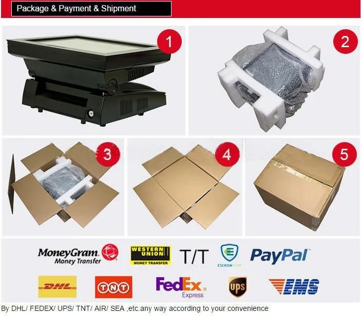 All In One Pos System/ Supermarket Cash Register HBA-A8 Retail Pos Machine In 2017