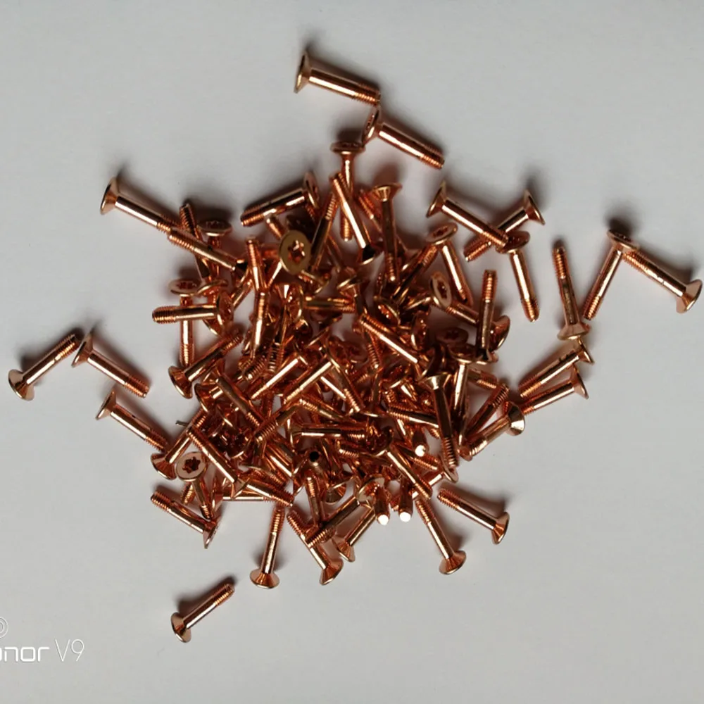 
machine countersunk screw head M3 x 18mm tornillo torx gold screw 