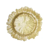 

Handmade gold glass bead charger plates wholesale