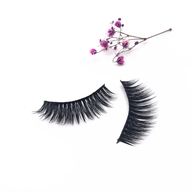 

Wholesale Beauty products silk mink eyelash, Black