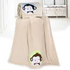 New arrivals 2019 super soft double layers baby blanket cashmere and coral fleece splint monkey blanket