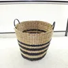 Natural sea grass weaving round storage baskets