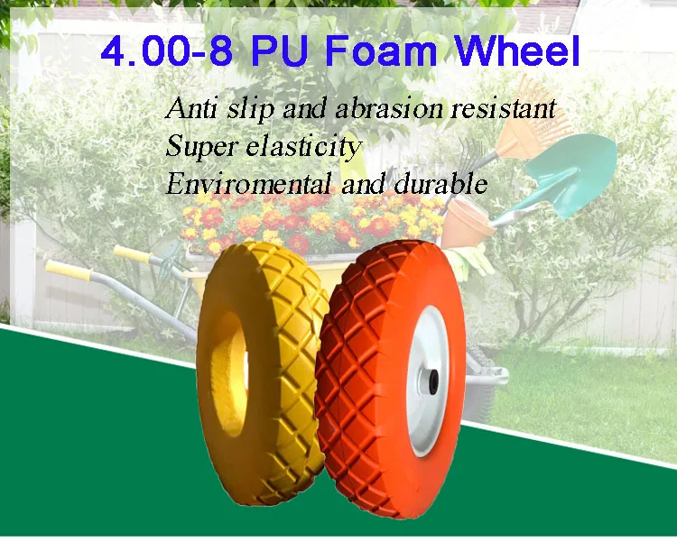 Wheelbarrow Wheels 16" Flatfree Wheel Barrow Flat Free Tire Foamed