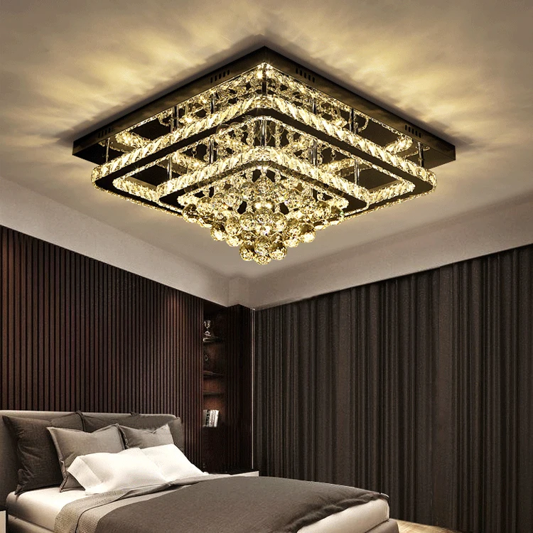 Hot Sale High Quality Crystal Led Ceiling Light  For hotel home bedroom living room