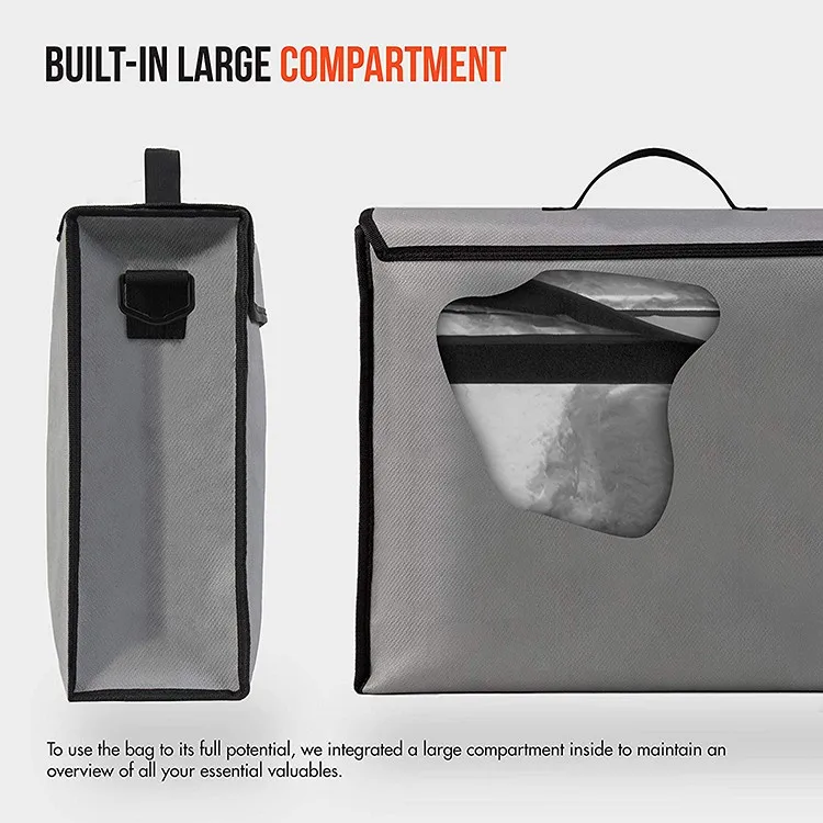 Fire Resistant Shoulder Bag Custom Fire Proof Document Bag - Buy Fire ...