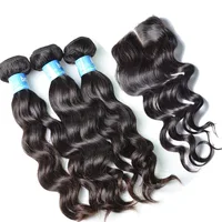 

Top quality hair bundles 10a grade Virgin brazilian cuticle aligned hair human hair bundles with 4x4 5x5 6x6 swiss lace closure