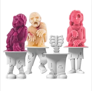Image of Amazon hot sale silicone popsicle zombie ice lolly ice cream ice cream mold