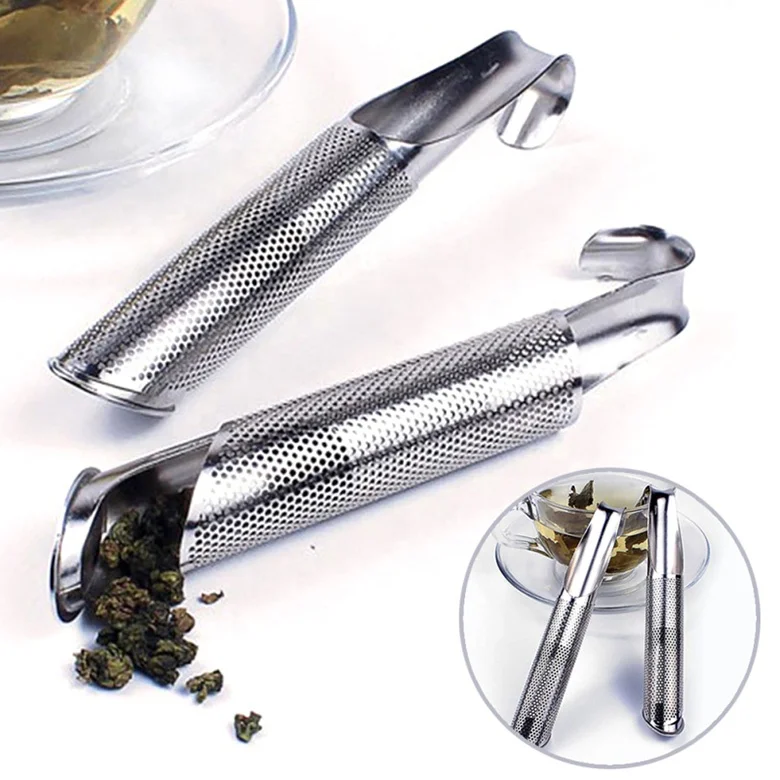 

Amazon Tea Strainer Amazing Stainless Steel Tea Infuser Pipe Design Touch Feel Good Holder Tool Tea Spoon Infuser Filter, As picture