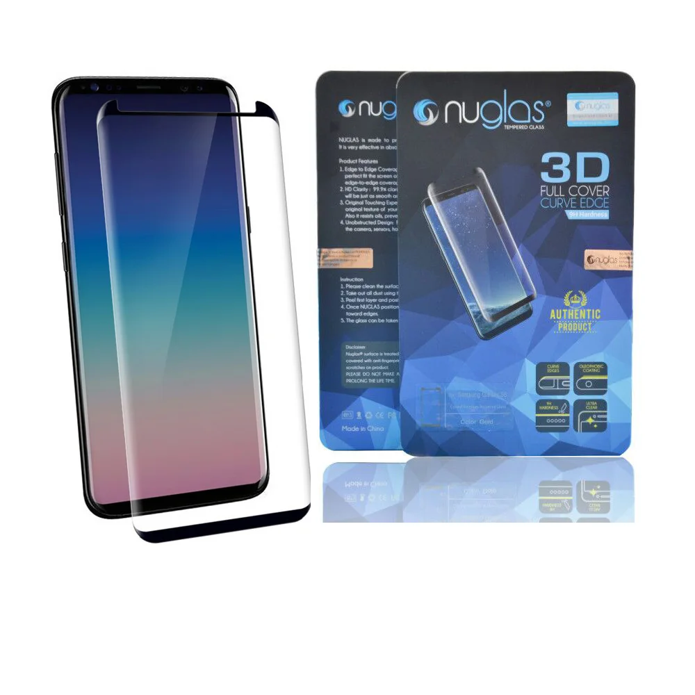 2018 high quality product ! 3D premium anti shock screen film for Samsung S9 S9 Plus Smartphone 3D Tempered Glass