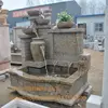 Garden decoration hand carved marble wall fountains