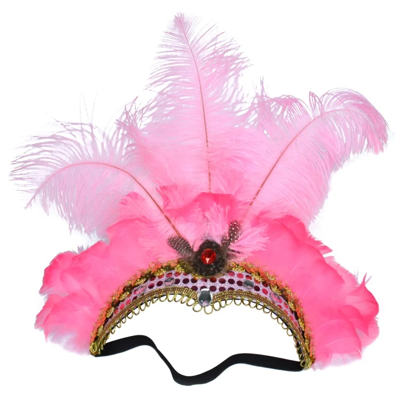 Brazilian Carnival Feather Headpiece Christmas Party Headband - Buy ...