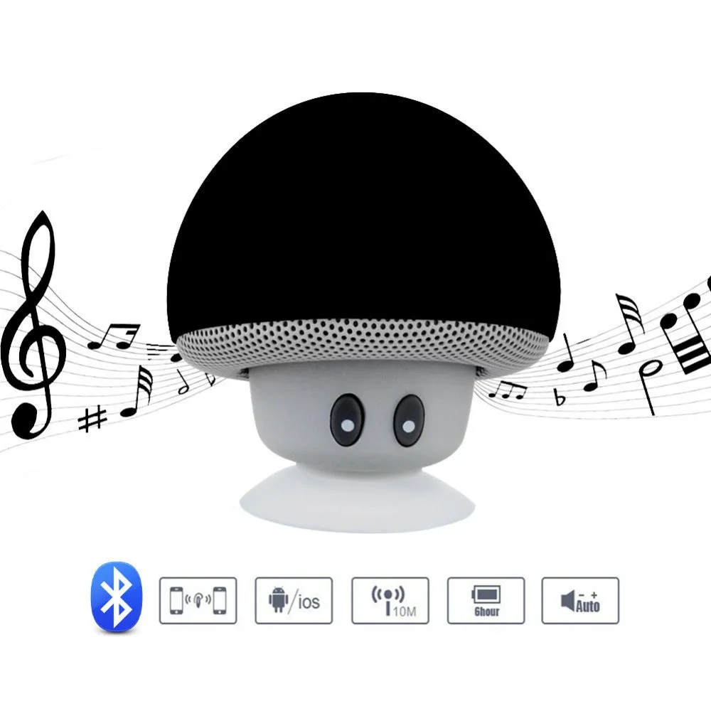 Cute Mini Mushroom Wireless Portable Water proof Shower speaker For Mobile Phone - ANKUX.COM