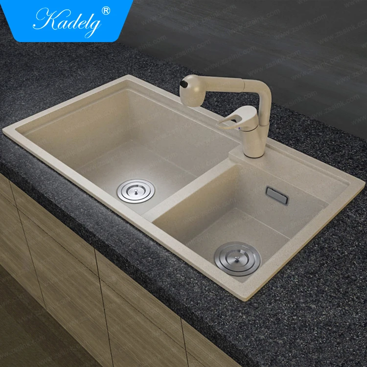 Unique Double Bowl Granit Kitchen Sink