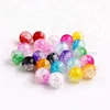 Colorful Mix Color Wholesales Acrylic Double Crackle Beads for Chunky Necklace Bracelet Jewelry Making 8mm 10mm 12mm 14mm 16mm