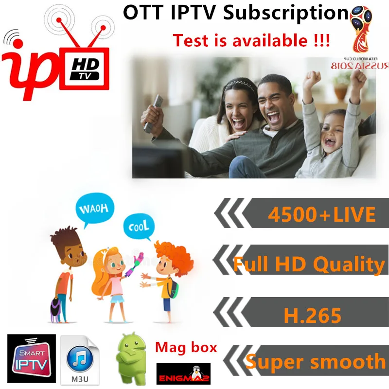 

12 Months IPTV Subscription USA Arabic Canada French India African Europe M3U 1 year IPTV Subscription