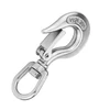 650kg 5/16'' 304 Lifting Safety Snap Latch Eye Type Swivel Crane Hook stainless spring snap swivel crane hook