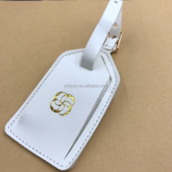 leather luggage tag monogram