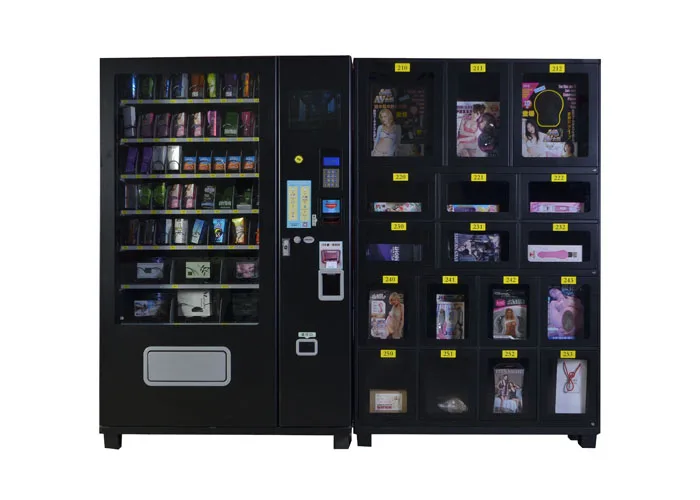 Telemetry system condom and adult toys automatic vending machine for airport / hotel /railway station