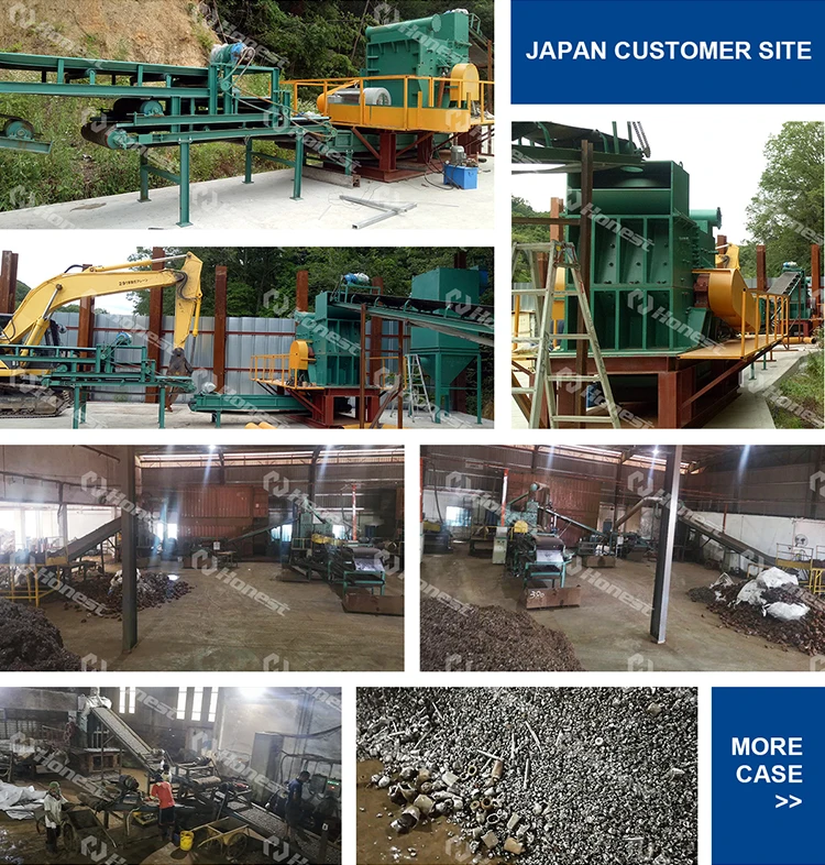 Scrap Motor Rotor Stator Shredder Copper Separating Recycling Machine