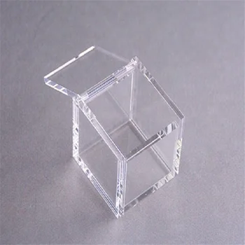 Pequeño Cuadrado De Acrílico Transparente Caja De Regalo Cajas De