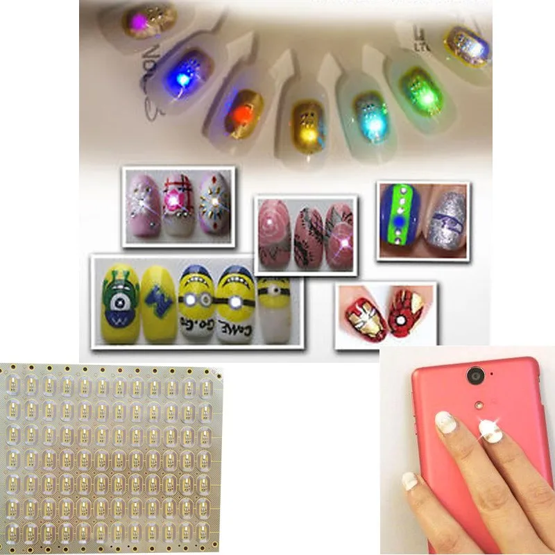 Smart Nfc Nail Flashing Mobile Phone Led Light Sticker Buy Mobile